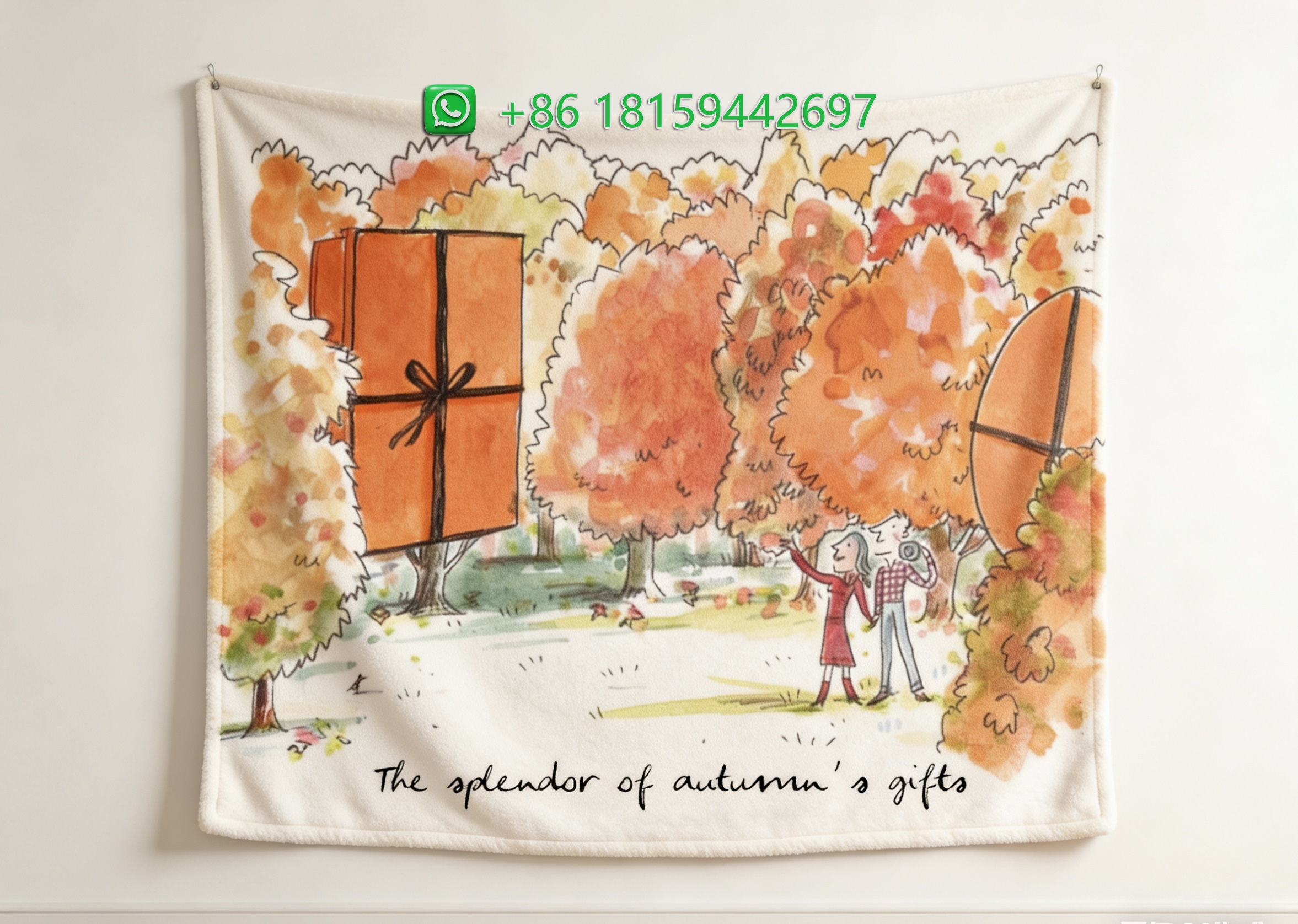 Hermes Throw Blankets